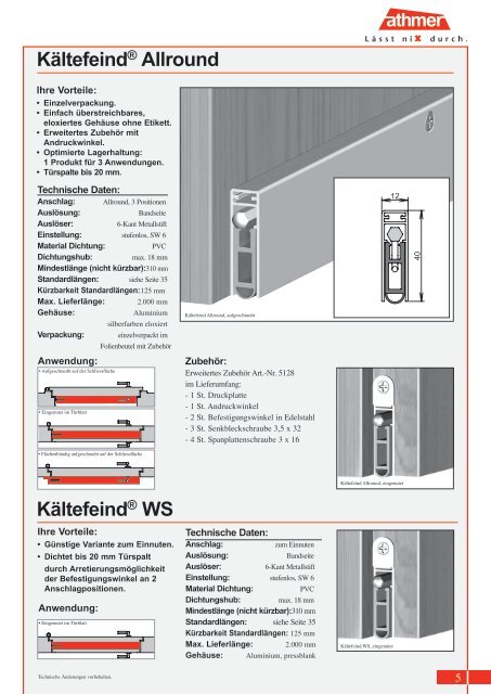 Profikatalog | Stand 08/2012 - Athmer