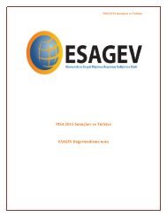 PISA 2015 Sonuçları ve Türkiye ESAGEV Değerlendirme notu