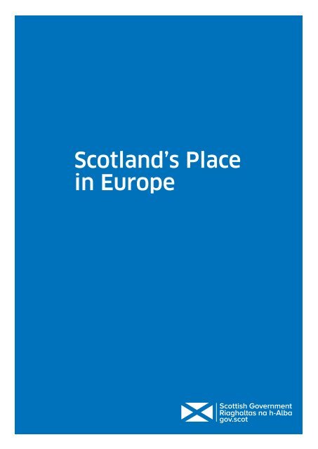Scotland’s Place in Europe