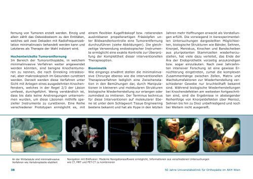 50 Jahre Universitätsklinik für Orthopädie im AKH Wien