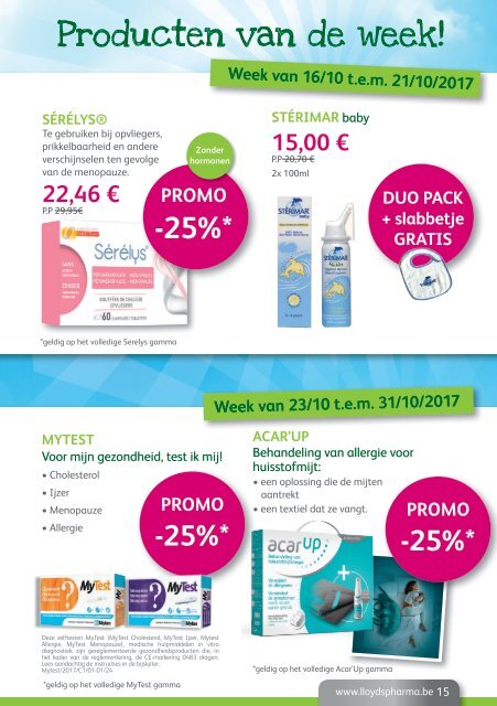 LloydsPharma Belgium maandelijkse reclame (nederlands)