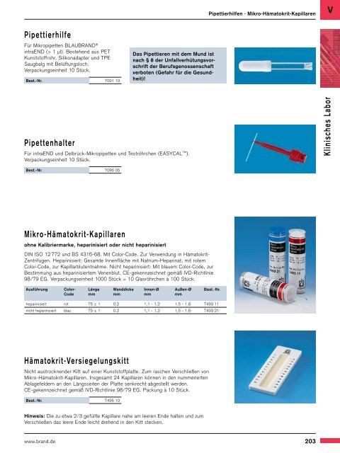 Klinisches Labor - Brand