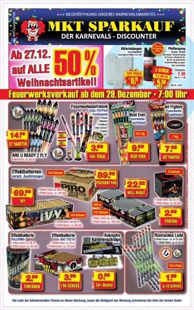 MKT Sparkauf - Angebote Silvester 2016