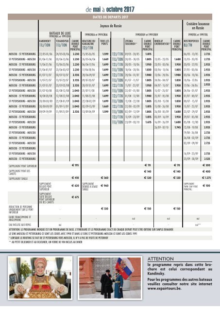 Russie croisières & citytrips