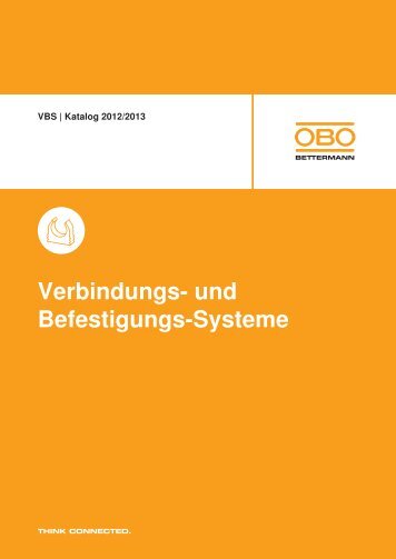 Kabel- und Rohrbefestigung-Systeme, Kunststoff - OBO Bettermann