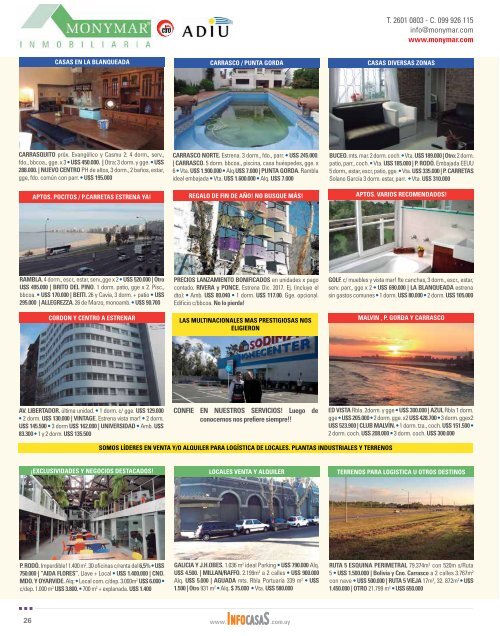 Revista InfoCasas Internacional - Diciembre 2016 - Enero 2017