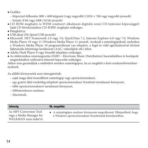Sony NWZ-A829 - NWZ-A829 Istruzioni per l'uso Ungherese