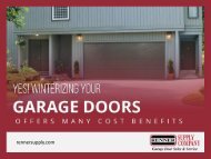 Winterize Your Garage Doors in St. Louis to Reduce Maintenance Cost