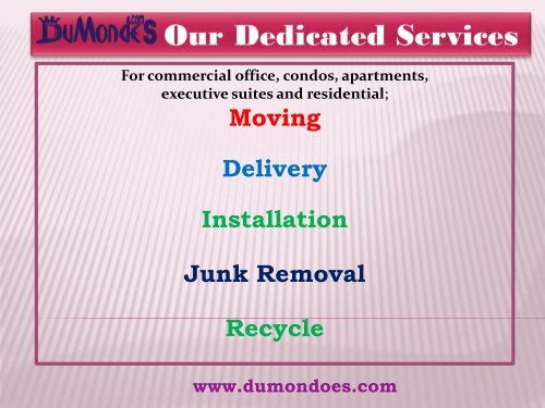 Handyman Installations Vancouver| DuMonde Moving