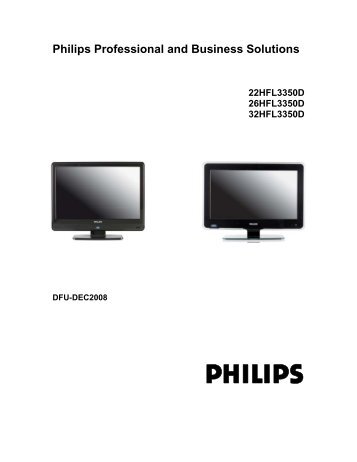 Philips TÃ©lÃ©viseur LCD professionnel - Mode dâemploi - POL