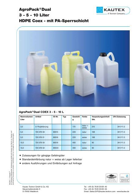 BEHÄLTER PROGRAMM - Kautex-Textron