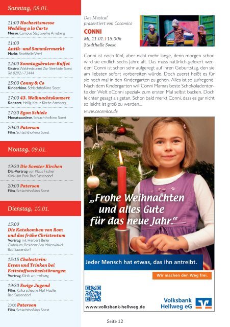 SOso! Veranstaltungs- und Kulturkalender Januar 2017