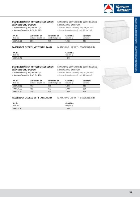 thermohauser general catalog 2013