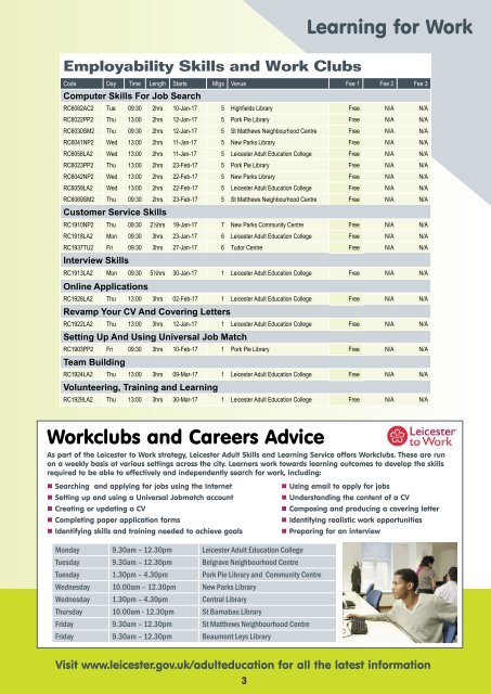Leicester Adult Skills and Learning Service