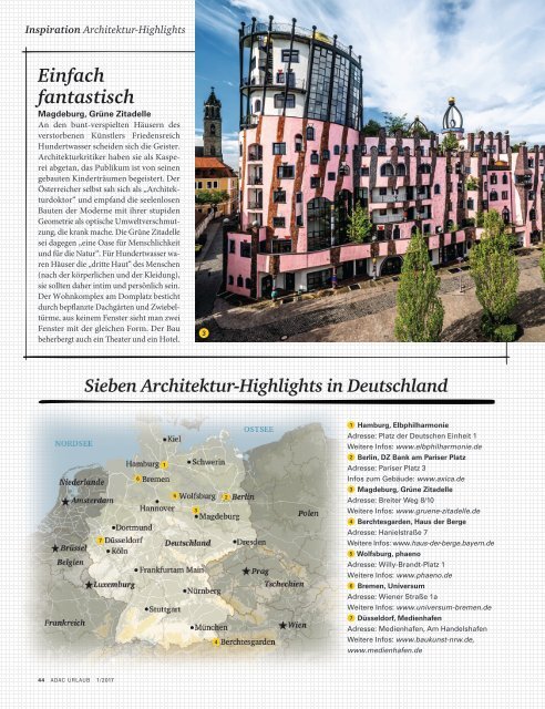 ADAC Urlaub Januar-Ausgabe 2017, Baden Württemberg
