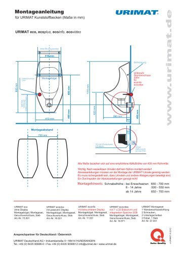 Montageanleitungen - Urimat Deutschland AG