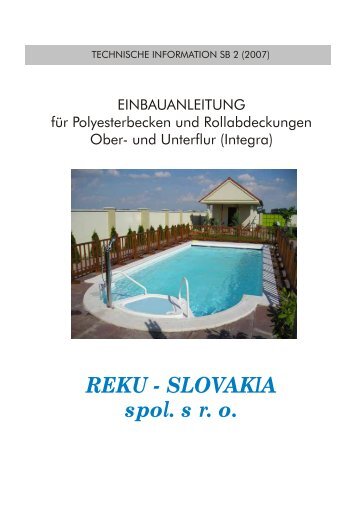 Einbauanleitung DE 07 - Pools