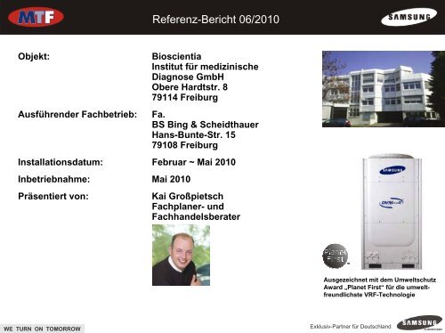 Referenz-Bericht 06/2010 - MTF GmbH