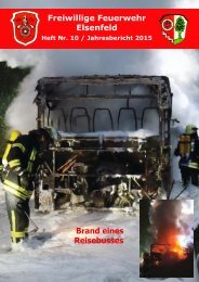Freiwillige Feuerwehr Elsenfeld Jahresbericht 2015