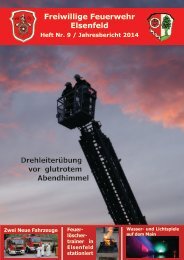 Freiwillige Feuerwehr Elsenfeld Jahresbericht 2014