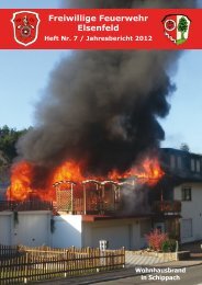 Freiwillige Feuerwehr Elsenfeld Jahresbericht 2012