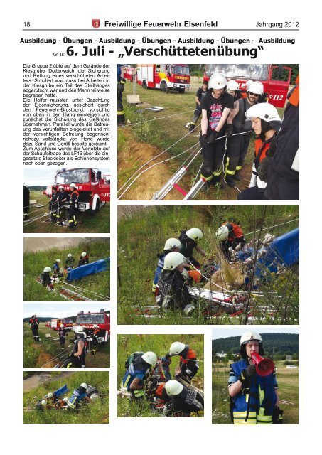 Freiwillige Feuerwehr Elsenfeld Jahresbericht 2012