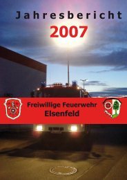 Freiwillige Feuerwehr Elsenfeld Jahresbericht 2007