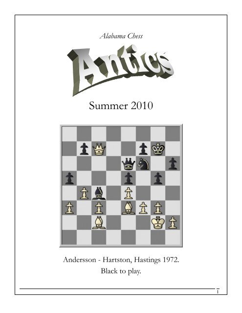 Alabama Chess Antics