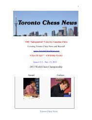 Toronto Chess News