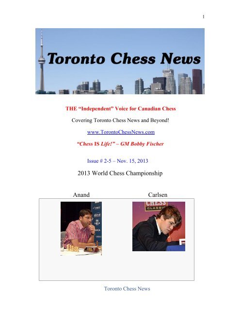 Toronto Chess News