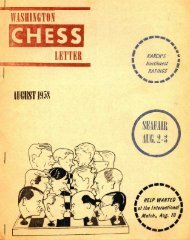 Washington Chess Letter