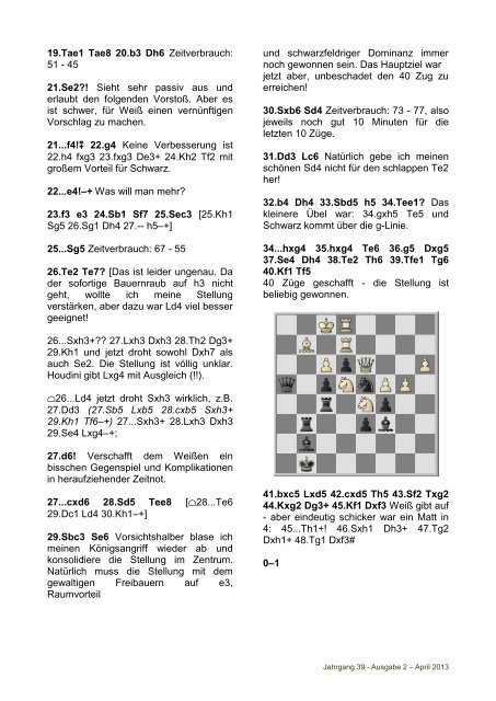 Schach Magazin