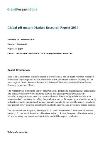 marketing research report