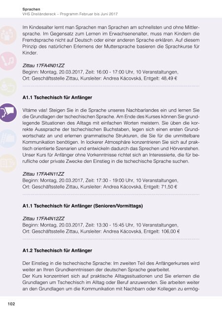 Programm Frühjahr 2017 - Volkshochschule Dreiländereck