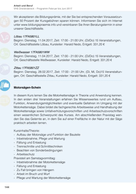 Programm Frühjahr 2017 - Volkshochschule Dreiländereck