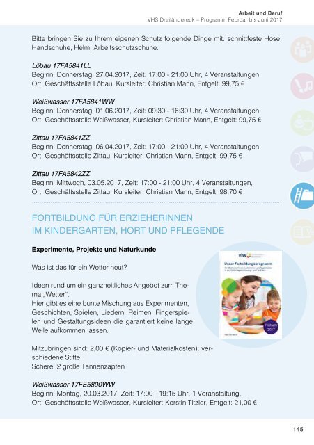 Programm Frühjahr 2017 - Volkshochschule Dreiländereck