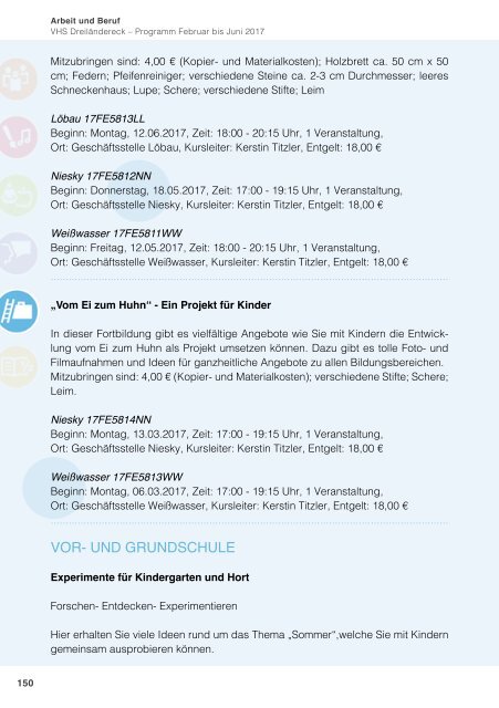 Programm Frühjahr 2017 - Volkshochschule Dreiländereck