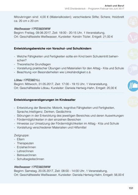 Programm Frühjahr 2017 - Volkshochschule Dreiländereck