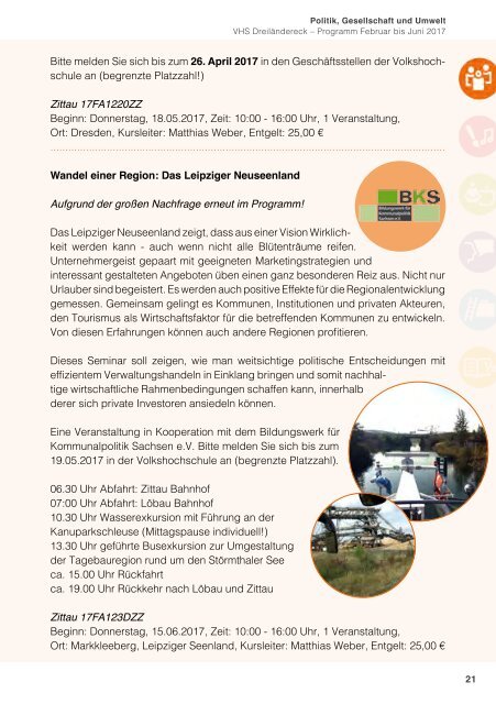 Programm Frühjahr 2017 - Volkshochschule Dreiländereck