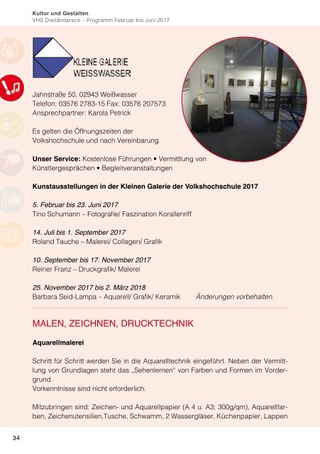 Programm Frühjahr 2017 - Volkshochschule Dreiländereck