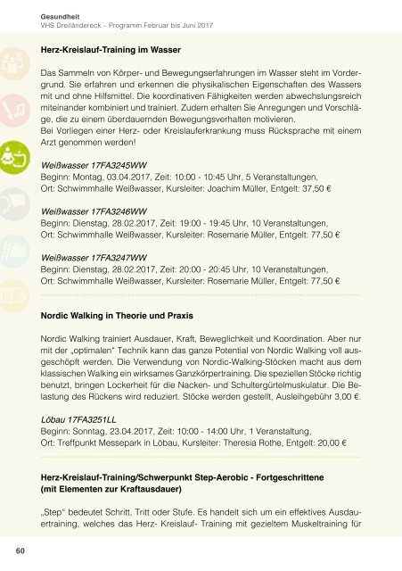 Programm Frühjahr 2017 - Volkshochschule Dreiländereck