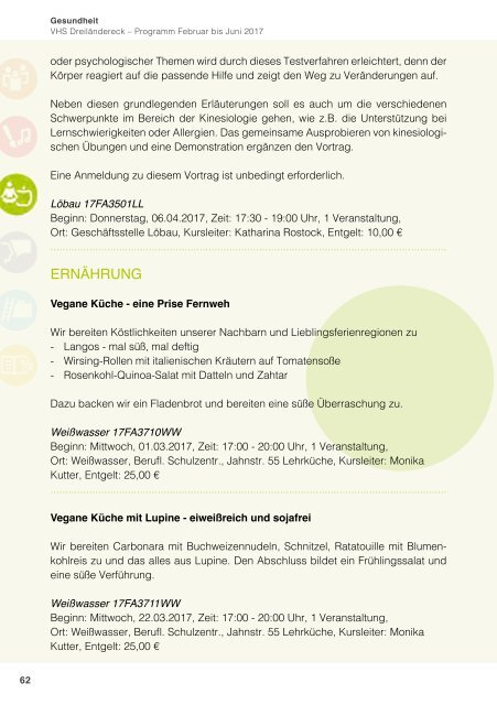 Programm Frühjahr 2017 - Volkshochschule Dreiländereck