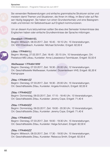 Programm Frühjahr 2017 - Volkshochschule Dreiländereck