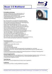 Bauer 3 E Multiband - Wir über uns