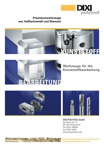 KUNSTSTOFF BEARBEITUNG - Diamant Werkzeug GmbH