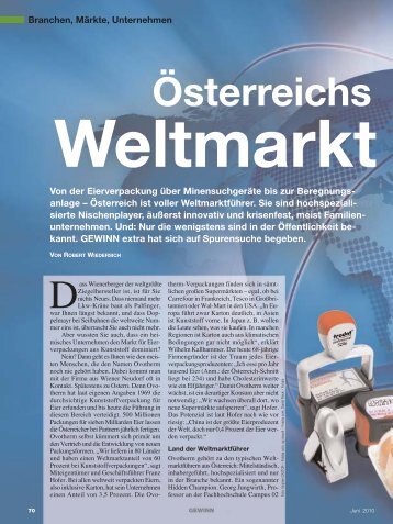 Österreichs Weltmarkt - Ovotherm