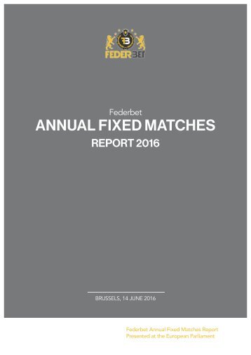 ANNUAL FIXED MATCHES