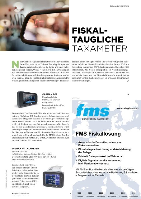 Taxi Times DACH - Dezember 2016