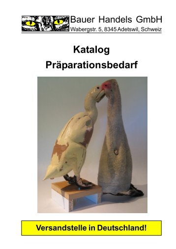 Hauptkatalog Präparationsbedarf - Bauer Handels GmbH