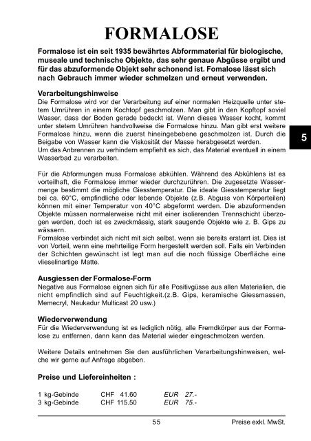 Hauptkatalog Präparationsbedarf - Bauer Handels GmbH